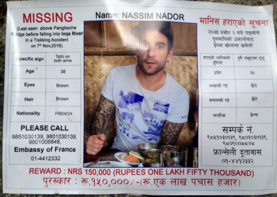 Nassim Nador missing poster