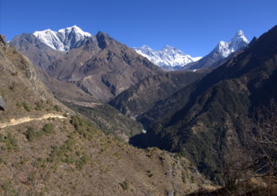 Mountains in Nepal for Missing Trekker