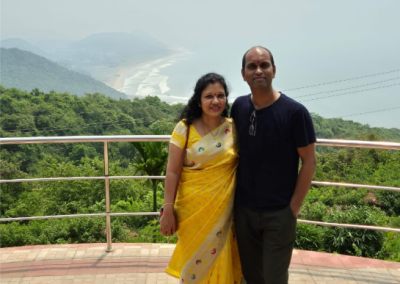 Deepthi Avvari with Sridhar Avvari